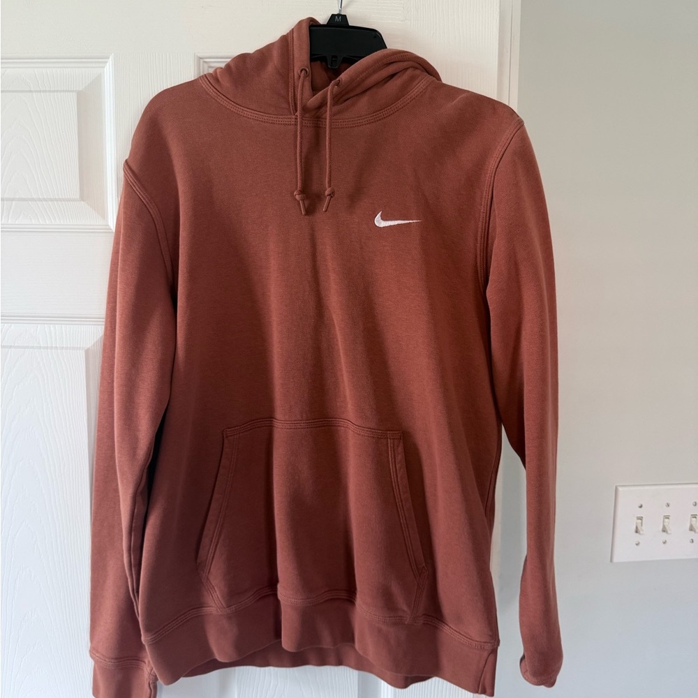 Nike Men's Rust Brown Hoodie